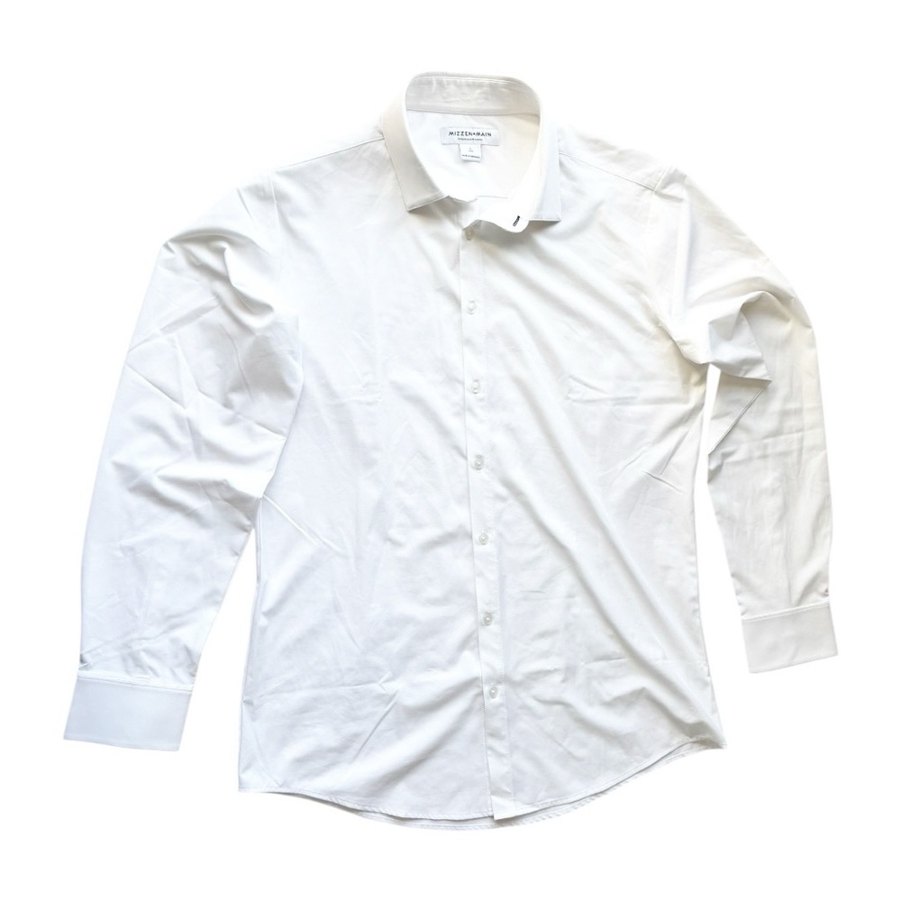Mizzen + Main Performance Men’s Solid White Butto… - image 8